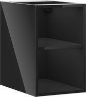 Mexen Box-A otevřená skříňka s policí 30 cm, černý lesk - 91AX2-0300-470-0-70