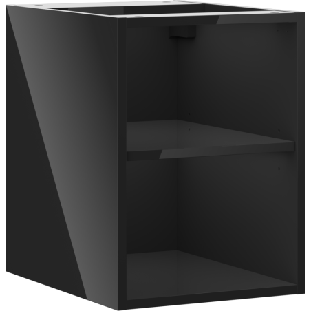 Mexen Box-A otevřená skříňka s policí 35 cm, černý lesk - 91AX2-0350-470-0-70
