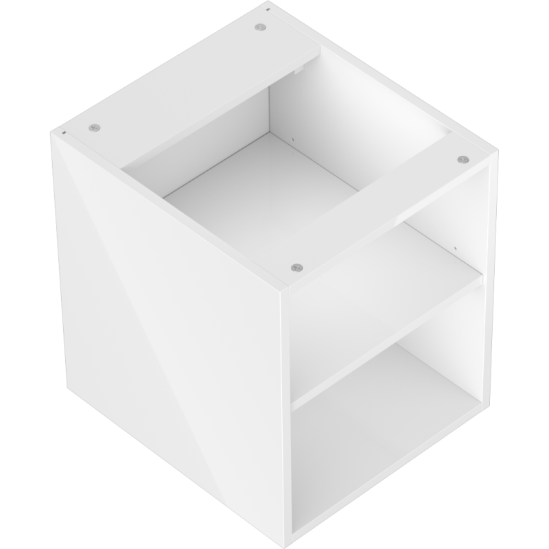 Mexen Box-A otevřená skříňka s policí 40 cm, bílý lesk - 91AX2-0400-470-0-00