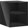 Mexen Box-A otevřená skříňka s policí 40 cm, černý lesk - 91AX2-0400-470-0-70