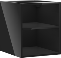Mexen Box-A otevřená skříňka s policí 40 cm, černý lesk - 91AX2-0400-470-0-70