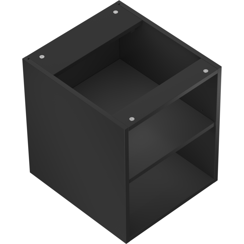 Mexen Box-A otevřená skříňka s poličkou 40 cm, černá mat - 91AX2-0400-470-0-71