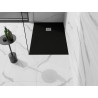 Mexen Stone+ obdélníkový kompozitový sprchový kout 100 x 90 cm, černý - 44709010