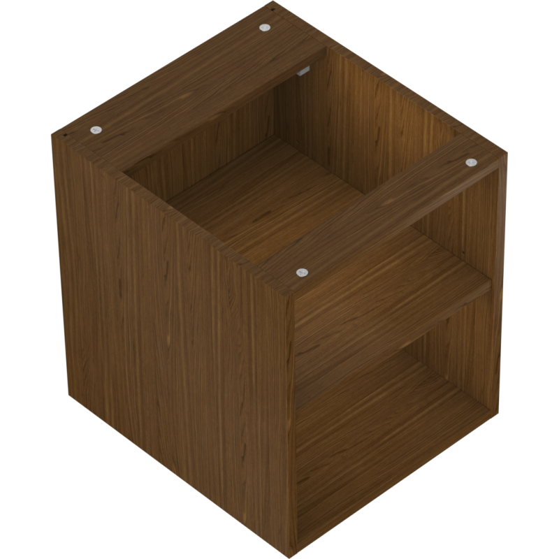 Mexen Box-A otevřená skříňka s policí 40 cm, ořech - 91AX2-0400-470-0-86