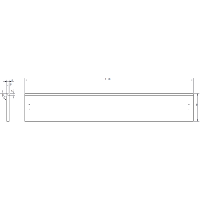Mexen Orio koupelnová skříňka podumyvadlová 120 cm, 1 zásuvka, černý mat - 91A10-12023-1-BF71
