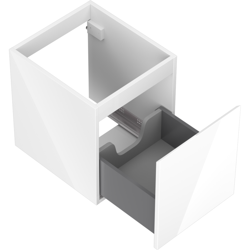 Mexen Orio koupelnová skříňka pod umyvadlo 40 cm, 1 zásuvka, bílý lesk - 91A10-04047-1-BF00