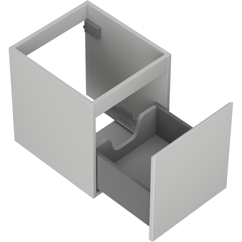Mexen Orio koupelnová skříňka pod umyvadlo 40 cm, 1 zásuvka, šedá mat - 91A10-04047-1-BF62