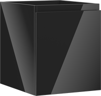 Mexen Orio koupelnová skříňka pod umyvadlo 40 cm, 1 zásuvka, černý lesk - 91A10-04047-1-BF70