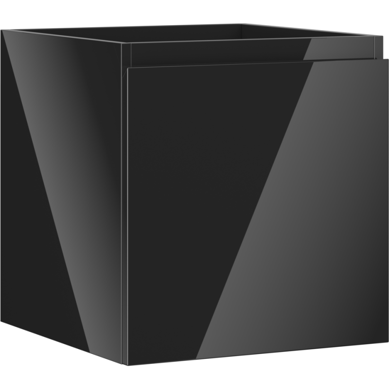 Mexen Orio koupelnová skříňka pod umyvadlo 45 cm, 1 zásuvka, černý lesk - 91A10-04547-1-BF70