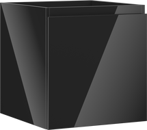 Mexen Orio koupelnová skříňka pod umyvadlo 45 cm, 1 zásuvka, černý lesk - 91A10-04547-1-BF70