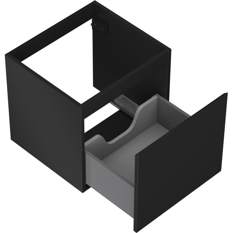 Mexen Orio skříňka pod umyvadlo 50 cm, 1 zásuvka, černá mat - 91A10-05047-1-BF71