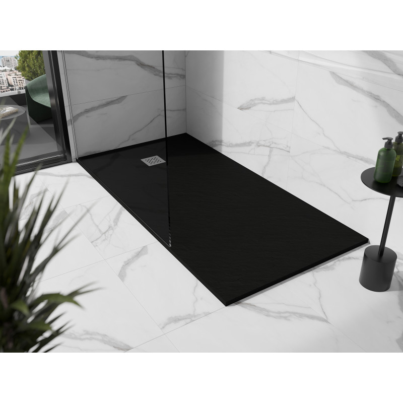 Mexen Stone+ obdélníkový kompozitní sprchový kout 180 x 90 cm, černý - 44709018