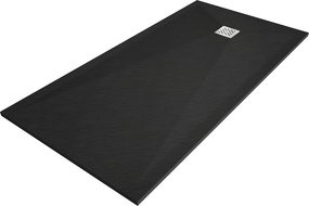 Mexen Stone+ obdélníkový kompozitní sprchový kout 180 x 90 cm, černý - 44709018