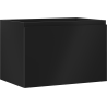 Mexen Orio koupelnová skříňka pod umyvadlo 70 cm, 1 zásuvka, černá mat - 91A10-07047-1-BF71