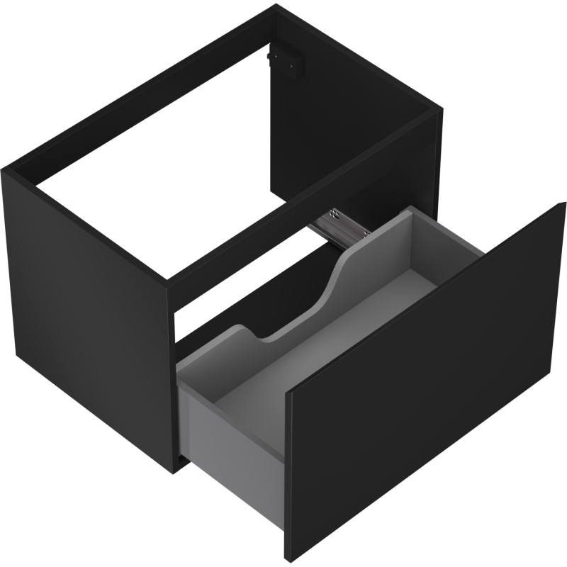 Mexen Orio koupelnová skříňka pod umyvadlo 70 cm, 1 zásuvka, černá mat - 91A10-07047-1-BF71
