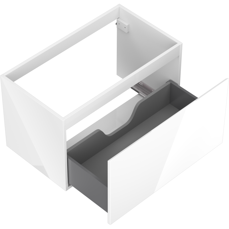 Mexen Orio koupelnová skříňka pod umyvadlo 80 cm, 1 zásuvka, bílý lesk - 91A10-08047-1-BF00