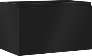 Mexen Orio koupelnová skříňka pod umyvadlo 80 cm, 1 šuplík, černá mat - 91A10-08047-1-BF71
