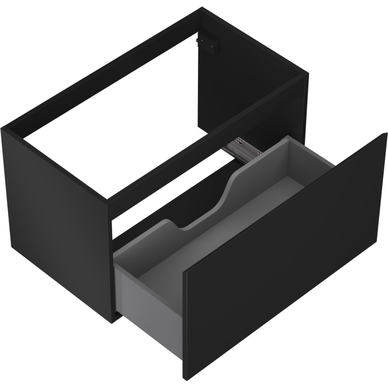 Mexen Orio koupelnová skříňka pod umyvadlo 80 cm, 1 šuplík, černá mat - 91A10-08047-1-BF71