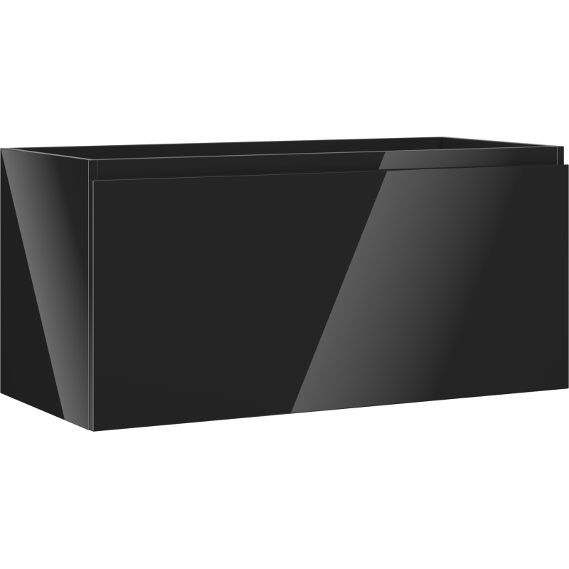 Mexen Orio koupelnová skříňka pod umyvadlo 100 cm, 1 zásuvka, černý lesk - 91A10-10047-1-BF70