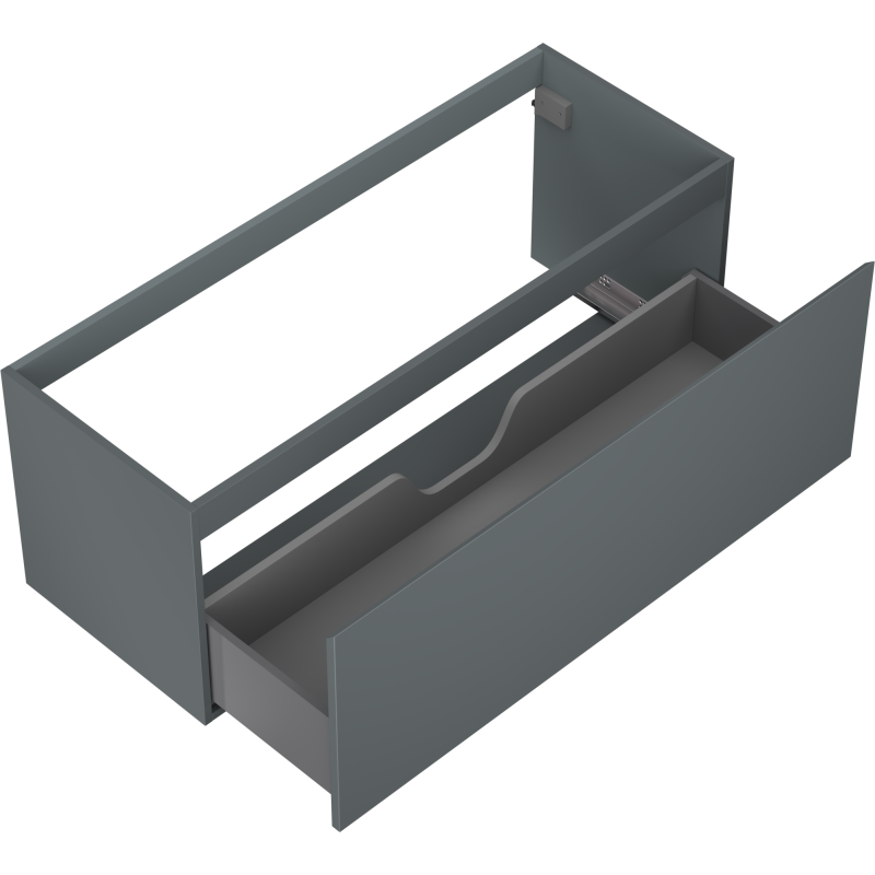 Mexen Orio koupelnová skříňka pod umyvadlo 120 cm, 1 zásuvka, grafit mat - 91A10-12047-1-BF66