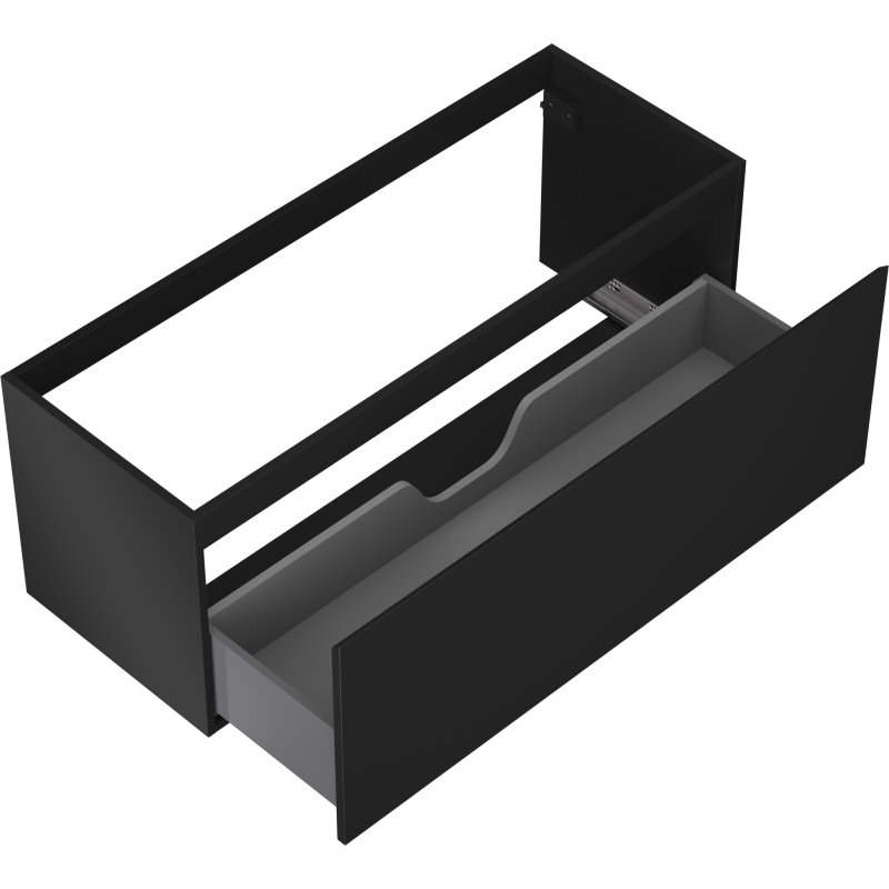 Mexen Orio koupelnová skříňka pod umyvadlo 120 cm, 1 zásuvka, černá mat - 91A10-12047-1-BF71