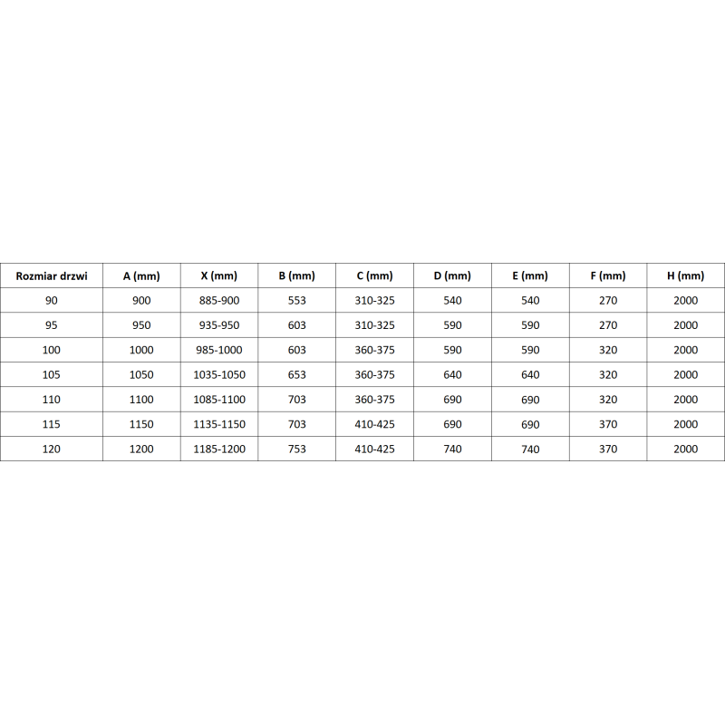 Mexen Mist L sprchové dveře výklopné 90 cm, transparentní, kartáčovaná měď - 8A4L-090-000-65-00