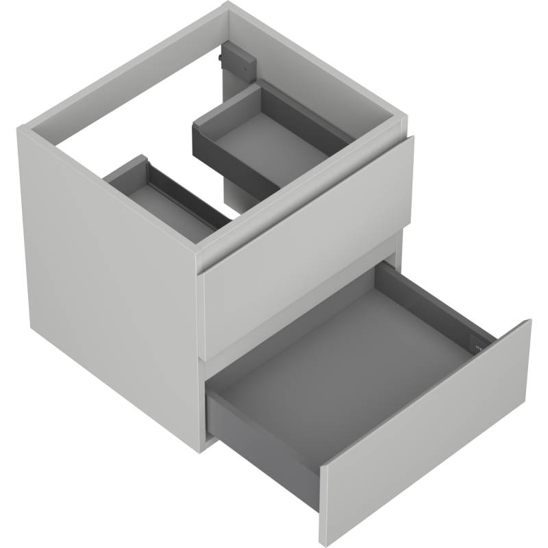 Mexen Orio koupelnová skříňka pod umyvadlo 50 cm, 2 zásuvky, šedá matná - 91A10-05047-2-BFF62