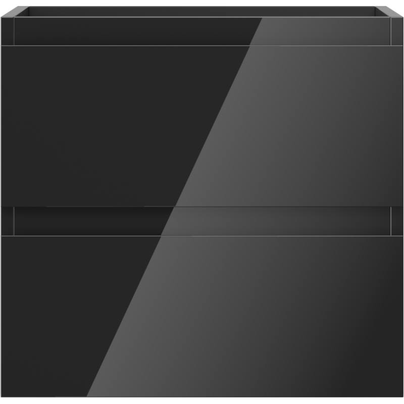 Mexen Orio koupelnová skříňka pod umyvadlo 50 cm, 2 zásuvky, černý lesk - 91A10-05047-2-BFF70