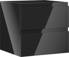 Mexen Orio koupelnová skříňka pod umyvadlo 50 cm, 2 zásuvky, černý lesk - 91A10-05047-2-BFF70