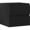 Mexen Orio koupelnová skříňka pod umyvadlo 50 cm, 2 zásuvky, černá mat - 91A10-05047-2-BFF71