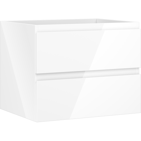 Mexen Orio koupelnová skříňka pod umyvadlo 60 cm, 2 zásuvky, bílý lesk - 91A10-06047-2-BFF00