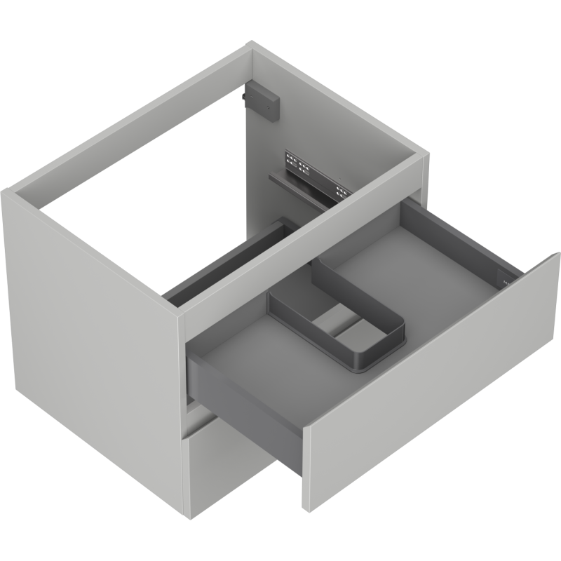 Mexen Orio koupelnová skříňka pod umyvadlo 60 cm, 2 zásuvky, šedá matná - 91A10-06047-2-BFF62
