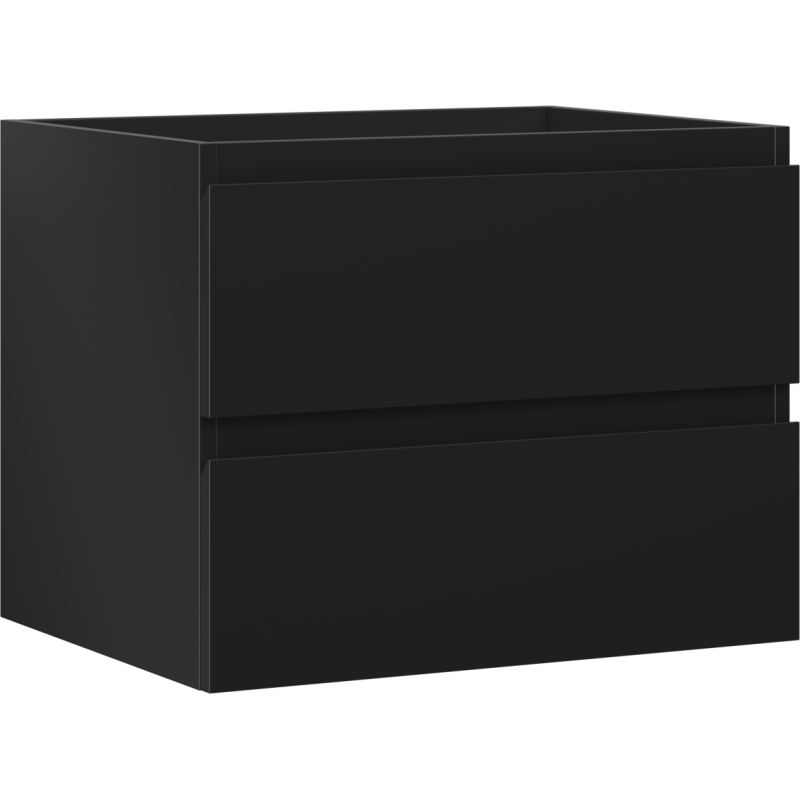 Mexen Orio koupelnová skříňka pod umyvadlo 60 cm, 2 zásuvky, černá mat - 91A10-06047-2-BFF71