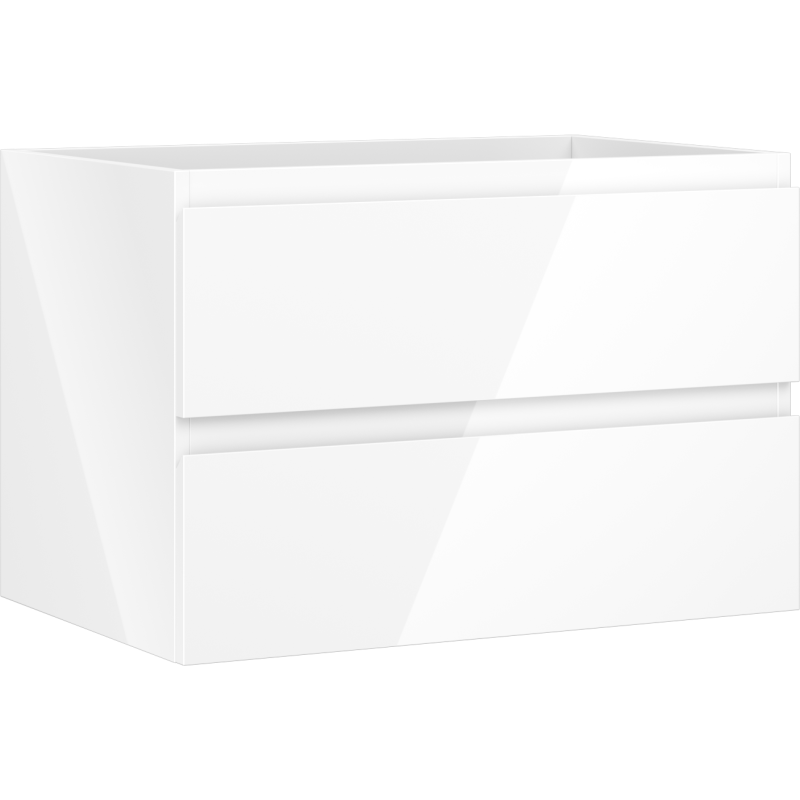 Mexen Orio koupelnová skříňka pod umyvadlo 70 cm, 2 zásuvky, bílý lesk - 91A10-07047-2-BFF00