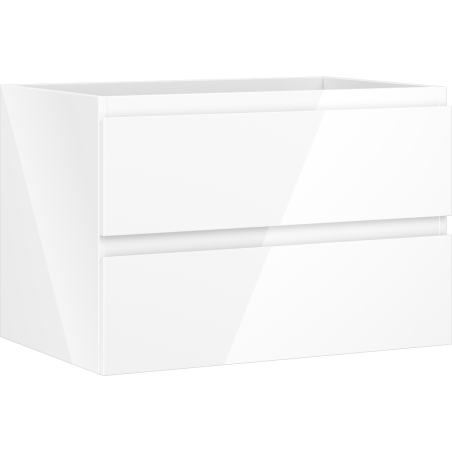 Mexen Orio koupelnová skříňka pod umyvadlo 70 cm, 2 zásuvky, bílý lesk - 91A10-07047-2-BFF00