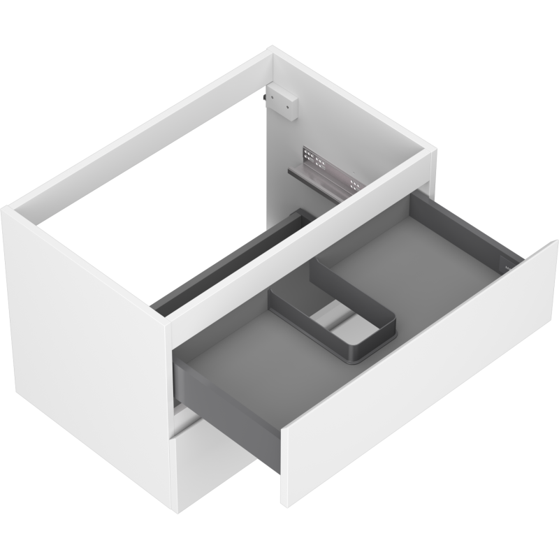 Mexen Orio koupelnová skříňka pod umyvadlo 70 cm, 2 zásuvky, bílá matná - 91A10-07047-2-BFF01