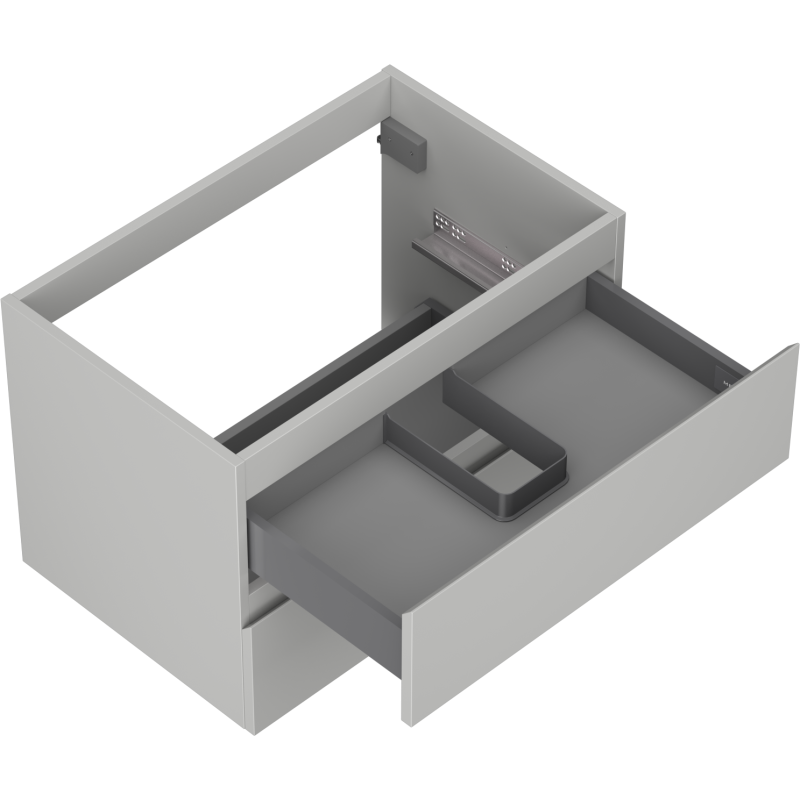 Mexen Orio koupelnová skříňka pod umyvadlo 70 cm, 2 zásuvky, šedý mat - 91A10-07047-2-BFF62