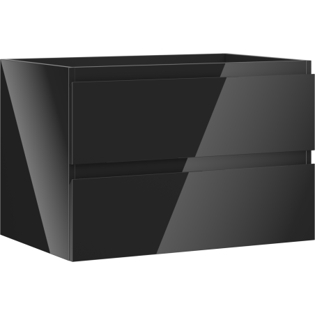 Mexen Orio koupelnová skříňka pod umyvadlo 70 cm, 2 zásuvky, černý lesk - 91A10-07047-2-BFF70