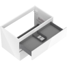 Mexen Orio koupelnová skříňka pod umyvadlo 80 cm, 2 zásuvky, bílá lesk - 91A10-08047-2-BFF00