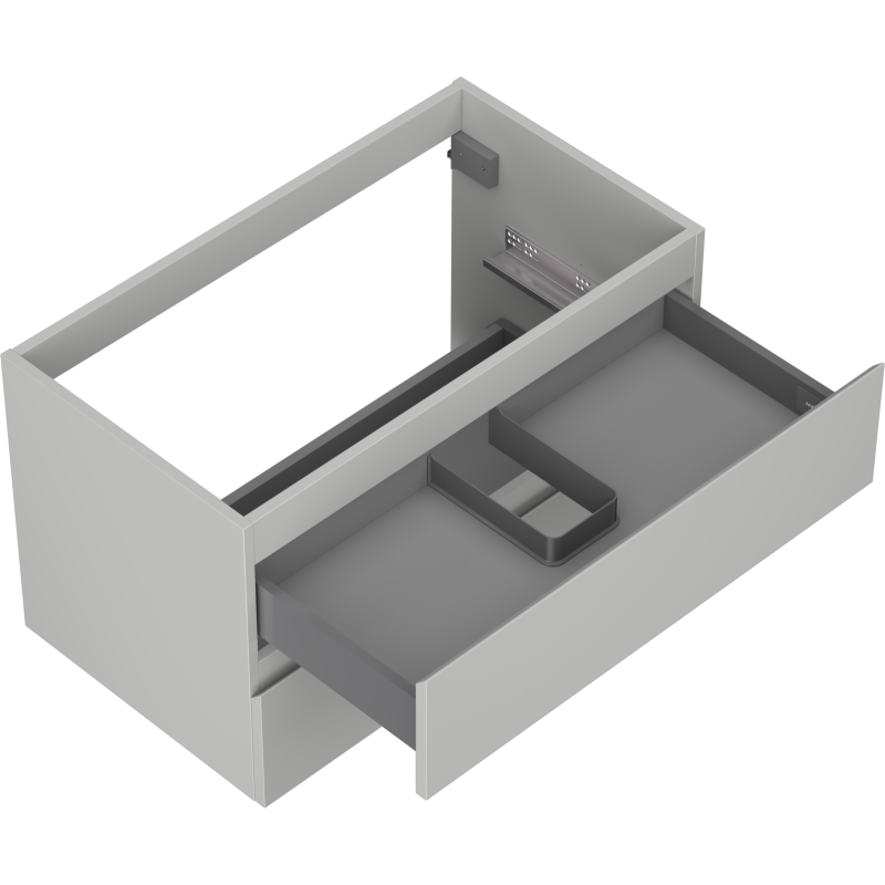 Mexen Orio koupelnová skříňka pod umyvadlo 80 cm, 2 zásuvky, šedá mat - 91A10-08047-2-BFF62