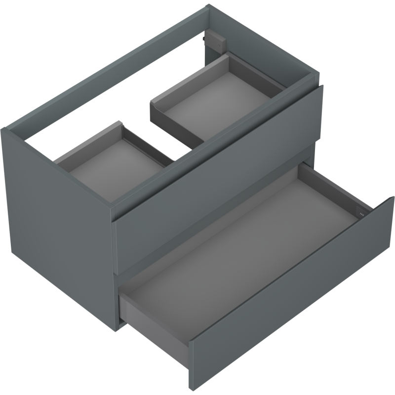 Mexen Orio koupelnová skříňka pod umyvadlo 80 cm, 2 zásuvky, grafit mat - 91A10-08047-2-BFF66