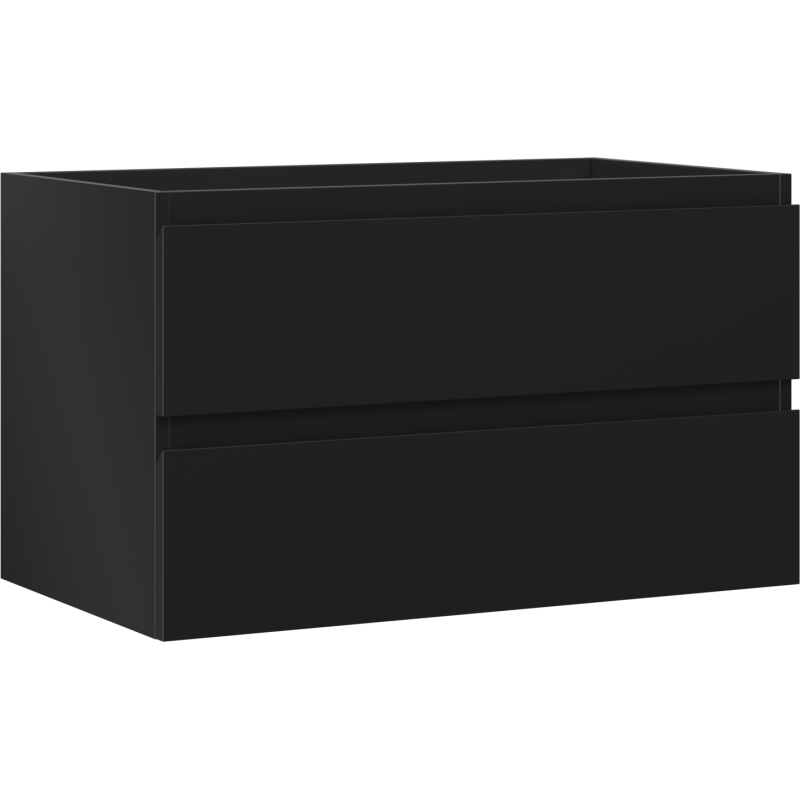Mexen Orio koupelnová skříňka pod umyvadlo 80 cm, 2 zásuvky, černý mat - 91A10-08047-2-BFF71