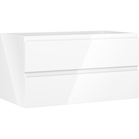 Mexen Orio koupelnová skříňka pod umyvadlo 90 cm, 2 zásuvky, bílý lesk - 91A10-09047-2-BFF00