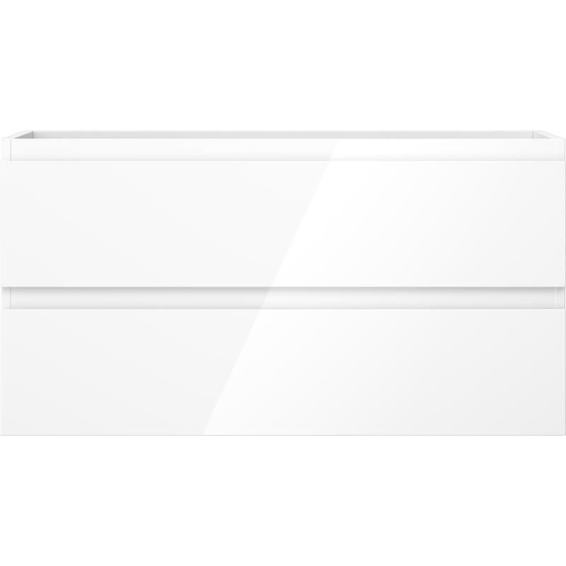 Mexen Orio koupelnová skříňka pod umyvadlo 90 cm, 2 zásuvky, bílý lesk - 91A10-09047-2-BFF00