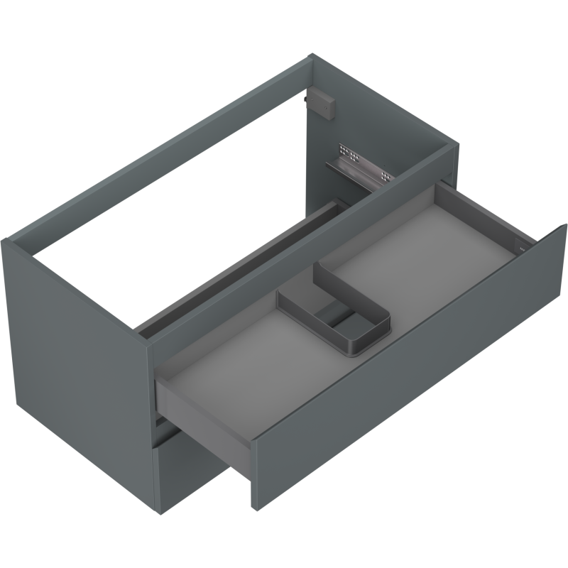 Mexen Orio koupelnová skříňka pod umyvadlo 90 cm, 2 zásuvky, grafit mat - 91A10-09047-2-BFF66