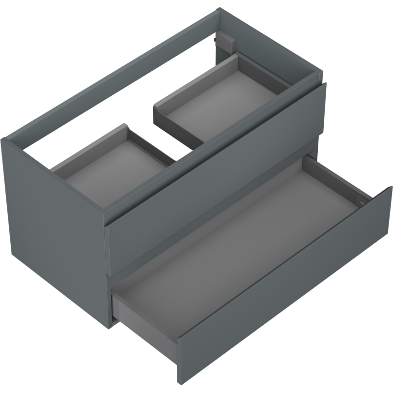 Mexen Orio koupelnová skříňka pod umyvadlo 90 cm, 2 zásuvky, grafit mat - 91A10-09047-2-BFF66