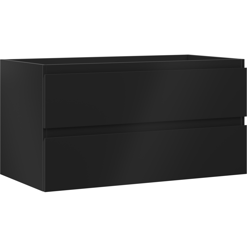 Mexen Orio koupelnová skříňka pod umyvadlo 90 cm, 2 zásuvky, černá mat - 91A10-09047-2-BFF71