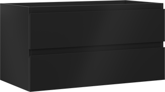 Mexen Orio koupelnová skříňka pod umyvadlo 90 cm, 2 zásuvky, černá mat - 91A10-09047-2-BFF71