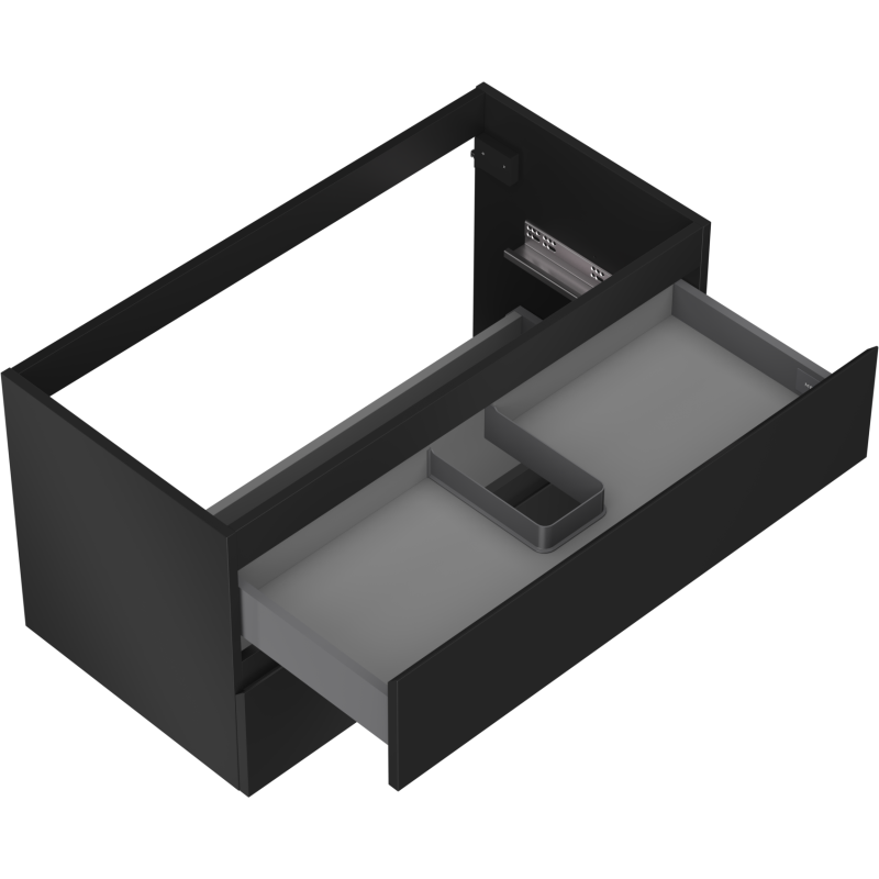 Mexen Orio koupelnová skříňka pod umyvadlo 90 cm, 2 zásuvky, černá mat - 91A10-09047-2-BFF71