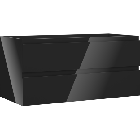 Mexen Orio koupelnová skříňka pod umyvadlo 100 cm, 2 zásuvky, černý lesk - 91A10-10047-2-BFF70